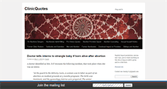 Desktop Screenshot of clinicquotes.com